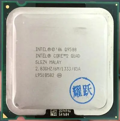 Intel Core 2 Quad Q9500 2.83GHz 6MB 1333MHz SLGZ4 LGA775 Processor • $27.98