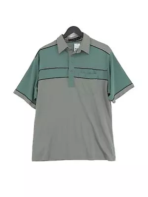 Farah Men's Polo M Grey Cotton With Polyester Basic • £8