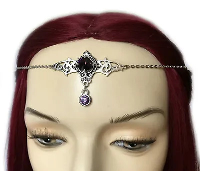 Gothic Vampire Bat Queen Medieval Victorian Circlet Crown Headpiece Headdress • $22.99