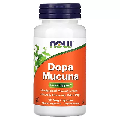 Now Foods Dopa Mucuna 90 Veg Capsules GMP Quality Assured Kosher Vegan • $15.96