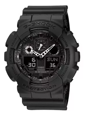 Casio G-Shock Analogue & Digital Men's Black XL Watch GA100-1A1 GA-100-1A1DR • $279