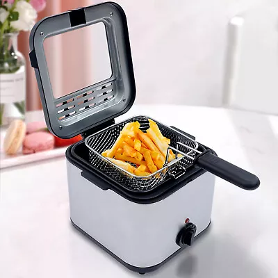 1000W Electric Deep Fryer 2.5 L Oil Capacity Fish Fryer With Temperature Control • $42.99