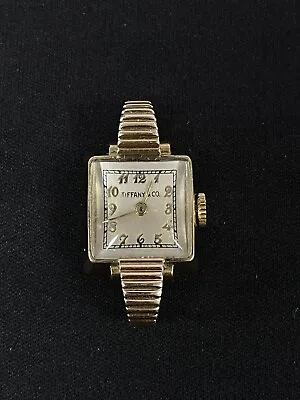 Vintage Tiffany & Co Movado Factories 14K Yellow Gold Manual Wind Ladies Watch • $495