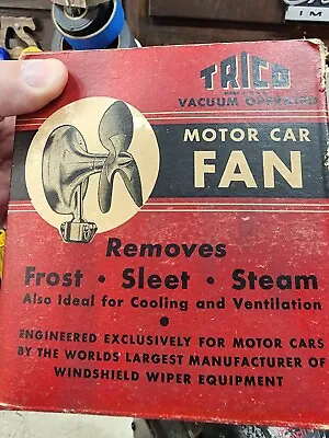 $180 • Buy Vintage Trico Vacuum Car Truck Fan Still In Orginal Box
