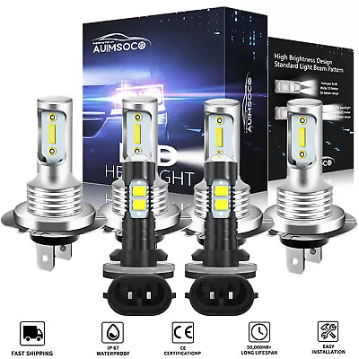 For Hyundai Veloster 2012-2017 LED Headlight High Low Beam + Fog Light Bulbs Kit • $44.43