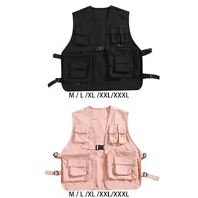 Utility Vest Fishing Vest Cargo Vest For Men Women Hiking Outdoor Activities • $18.34