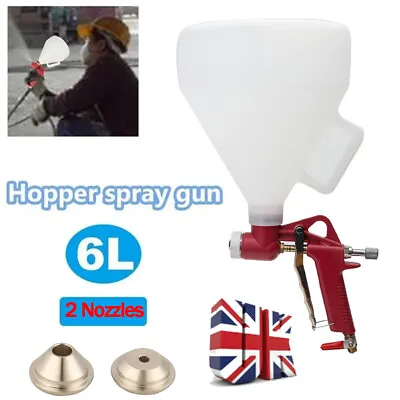 £24.09 • Buy 6000mL Air Hopper Sprayer Paint Texture Concrete Render Plaster Spray Gun UK