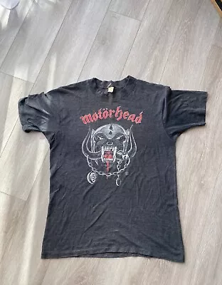Rare Vintage Motorhead Iron First Tour 1982 Band T-Shirt Men's M • $299
