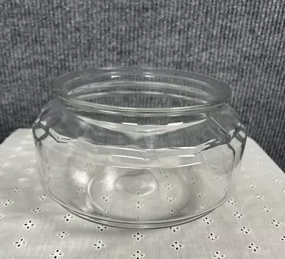 Vintage 1 Gallon Fish/Turtle Bowl Terrarium Glass 6”Tall 9”wide 6 1/2” Opening • $35