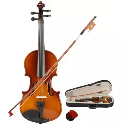 1/8 Size Fit For 4-5 Years Old Kids Acoustic Violin+Case+Bow+Rosin • $29.99