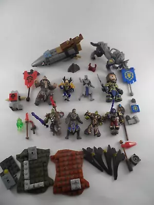 Lego Mega Bloks Construx World Of Warcraft Figures Lot Of 9 Plus Accessories • $44.99