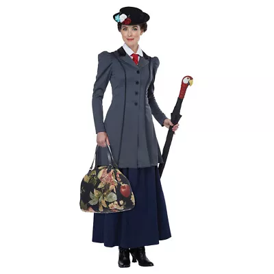 Womens English Nanny Mary Poppins Halloween Costume • $29.58