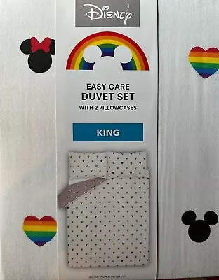 Disney Mickey & Minnie Mouse King Sized Duvet BNWT • £24.99