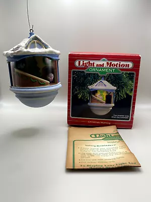 Hallmark 1987 Light And Motion “Christmas Morning” Magic Ornament Vintage • $19.98