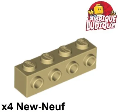 LEGO 4x Brick Modified 1x4 4 Studs On 1 Side Face Beige/Tan 30414 New • $3.62