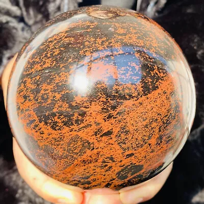 Natural Red Mahogany Obsidian Quartz Crystal Sphere Ball Healing 1760g • $45