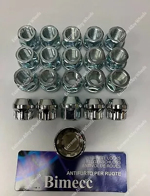 Alloy Wheel Nuts Open + Lockers UNF MG MGB GT Volvo 140 164 240 260 • $34.10