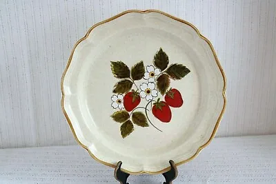 MIKASA STRAWBERRY FESTIVAL EB801 JAPAN 12 1/2  Round Cake Chop Plate Platter • $16.99