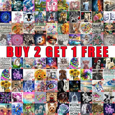 $11.29 • Buy DIY 5D Diamond Painting Arts Full Drill Rhinestone Embroidery Cross Stitch Kits