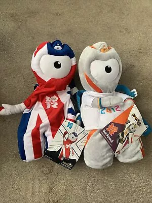 London Olympics 2012 Wenlock Team GB Backpack Union Flag Plush Toy • £9.99