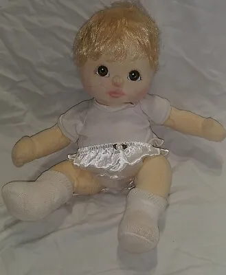 Vintage Mattel My Child Doll 1985 Blonde Hair With  Brown Eyes Original Outfit • $49.99