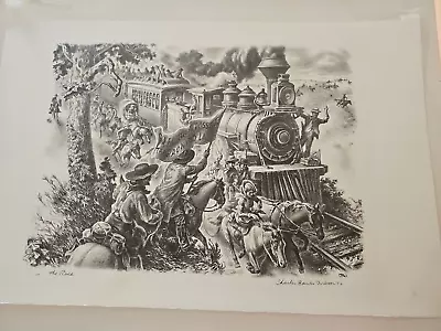 CHARLES BANKS WILSON SIGNED LITHOGRAPH 'THE RACE  --Unframed • $320