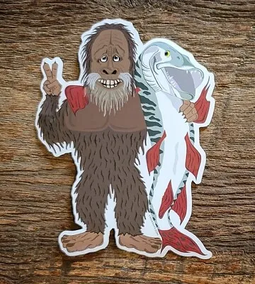 BIGFOOT MUSKY Love Sticker Decal Muskie Muskies Sasquatch Fishing Yeti  • $4.95