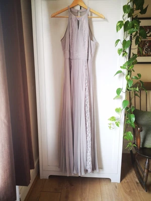 £9.99 • Buy Wallis Grey/lilac Floor Length Dress