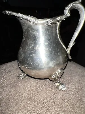 Vintage LANCASTER ROSE  EPCA Bristol Silver Plate Footed 5  Creamer By Poole 144 • $5