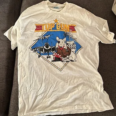 Vintage Men’s “Top Gun 1980s Single Stitch Tee Sz XL • $45