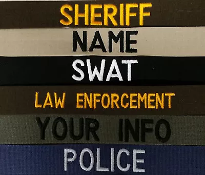 Law Enforcement--security--tactical Name Tape With Hook Fastener • $4.85