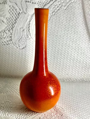 Royal Haeger  Pottery  Bulb Vase Red Orang Onion Bud               (17) • $40