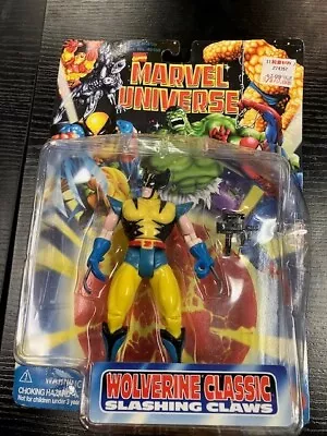 Toy Biz Marvel Universe Wolverine Classic Slashing Claws 1996 Action Figure MOC • $30