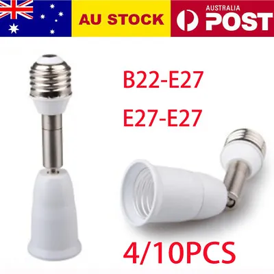 B22-E27 E27-E27 Extension Extender LED Light Bulb Lamp Adapter Socket Converters • $13.02