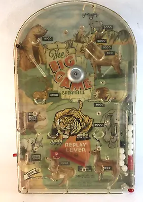 Marx Toys Vintage The BIG GAME Bagatelle Pin Ball Game 1950 S • $28