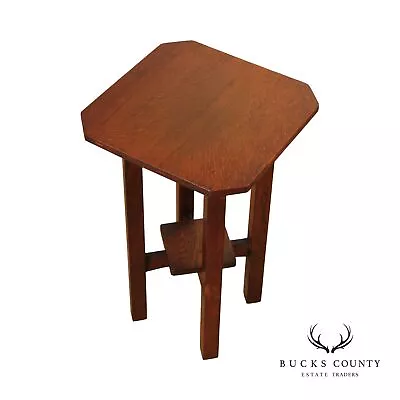 L & J G Stickley Antique Mission Oak Lamp Table • $2495