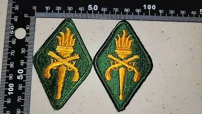 K2185 1970s US Army Set Of Shoulder Patches Military Police School L3A • $17