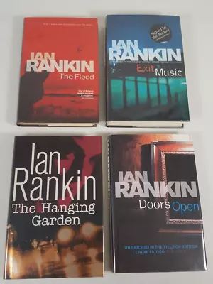 Ian Rankin SIGNED 4 Book Bundle The Flood Hanging Garden Exit Music Doors Open • £25