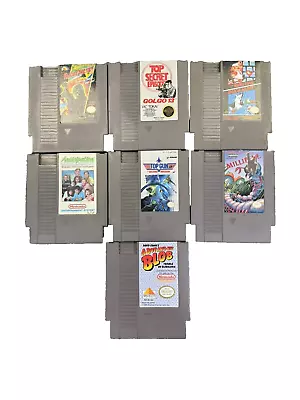 1985 NES Game Lot Of 7 Duck Hunt Friday 13th Millipede Golgo 13 Top Gun And More • $44.95