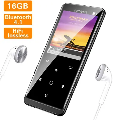 Reproductor MP3 Con Bluetooth Reproductor De Musica Con Pantalla Sonido Calidad • $44.99