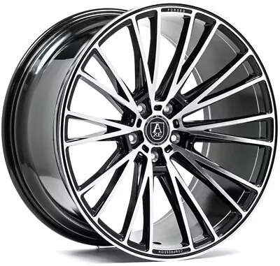 Alloy Wheels 19  Axe CF2 Black Polished Face For Saab 9-3 [Mk2] 03-14 • $1453.48