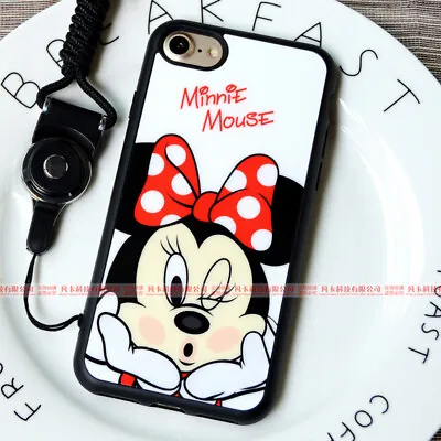 Cute Minnie Mouse Slim Phone Case For IPhone 7 8 Plus Cover Kid Boy Girl Gift • $2.49