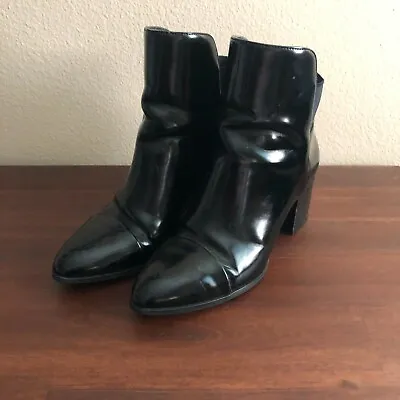 Zara Women's Bootie Heel Boots Size 6 Black • $36.99