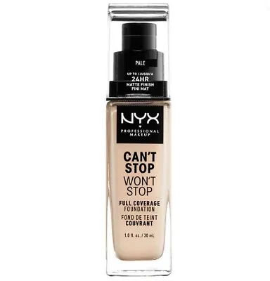 NYX Can't Stop Won't Stop Full Coverage Foundation 30ml - Pale • £9.99