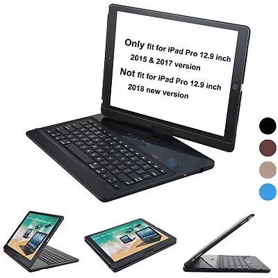 For Ipad Pro 12.9 1st 2nd Gen 2015 2017 Keyboard Case Wireless Rotate Shockprof  • £63.59