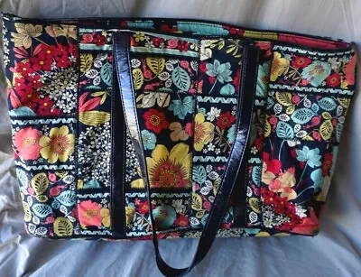 Vera Bradley Shoulder Bag Purse Retired Flower Shower Print Great Shape Vintage • $28