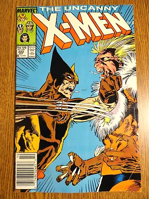 Uncanny X-men #222 RARE Mark Jewelers Newsstand Wolverine Vs Sabretooth Marvel • $49.19