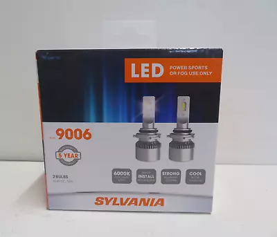 SYLVANIA 9006 LED Fog Lights Bright White LED Light Output Headlight 2 Bulbs NEW • $57.99