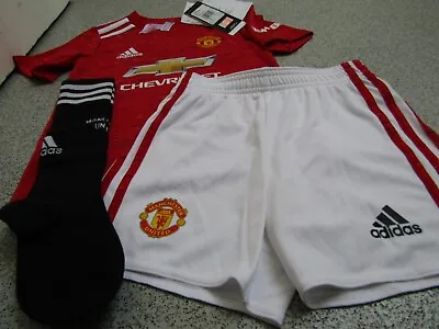 £29.99 • Buy Official Adidas Manchester United Home Infant Kit 2020/21(Shirt, Shorts & Socks)