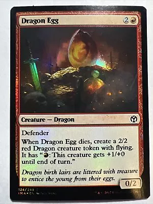 MISPRINT | MISCUT DRAGON EGG Magic The Gathering HOLO FOIL Card MTG  - NM • $2